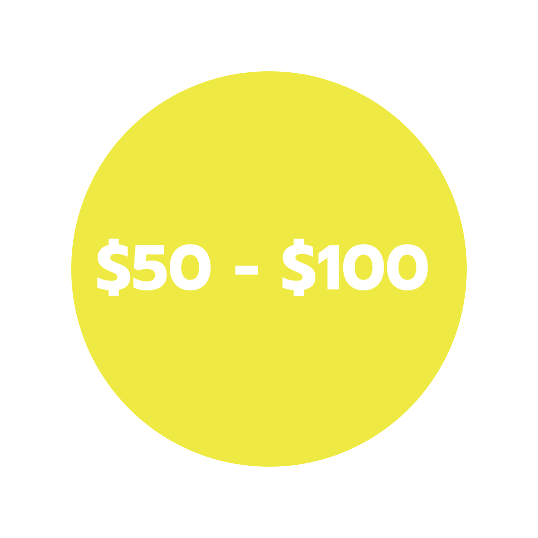 $50 - $100
