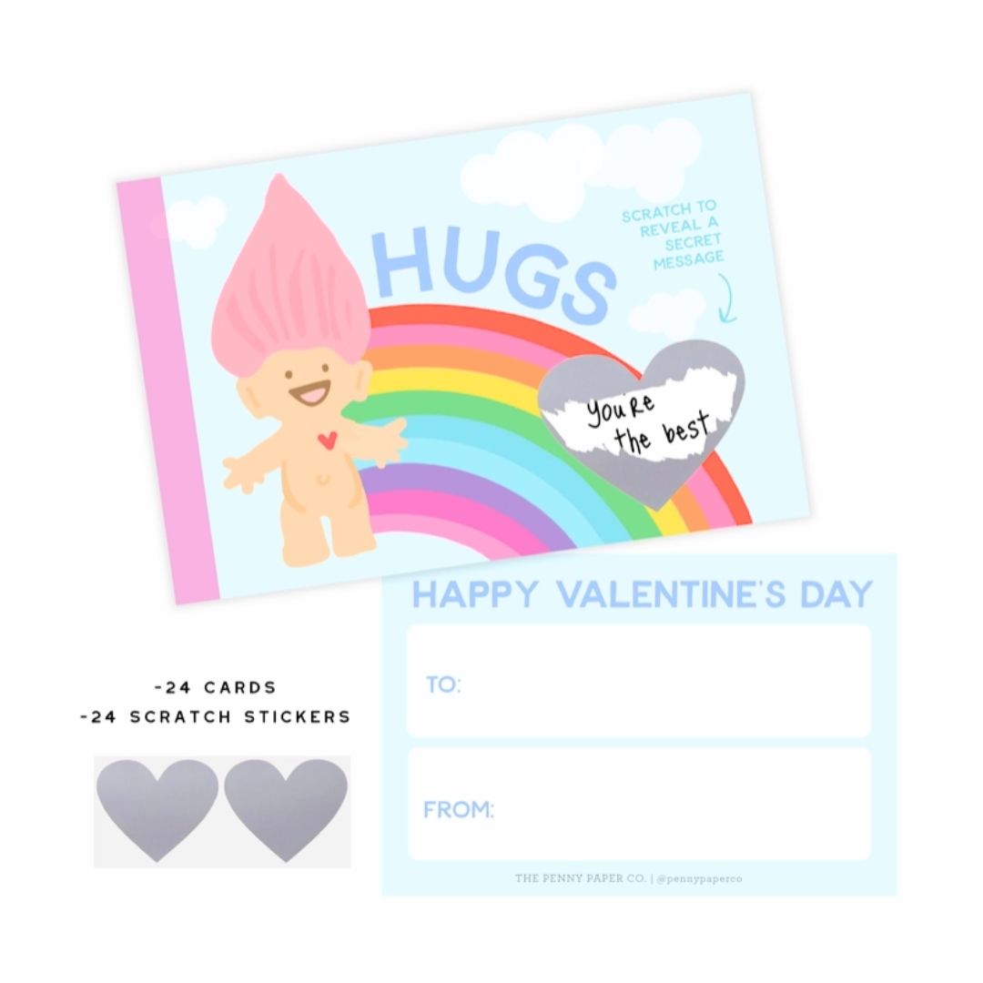 Love Troll Valentine Card Set