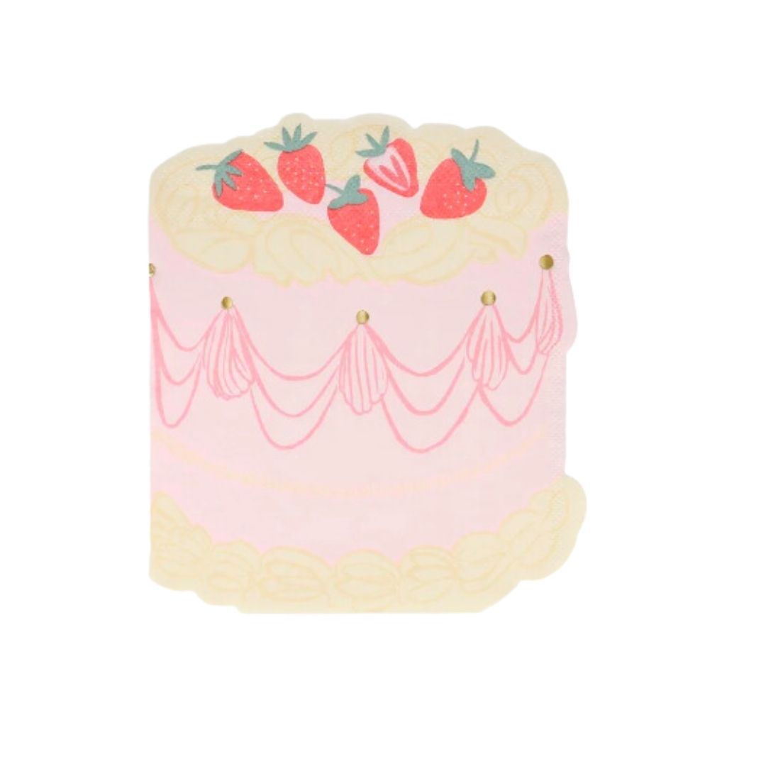Pink Cake Party Napkins