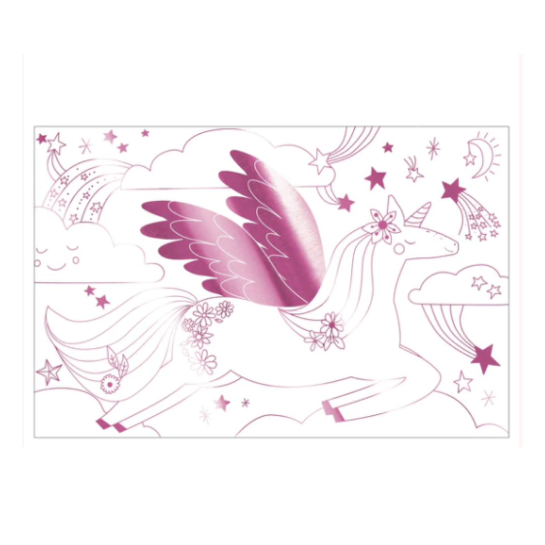 Magical Unicorn Coloring Poster Set