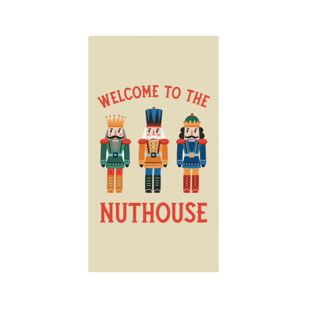 Welcome to the Nuthouse Guest Napkin