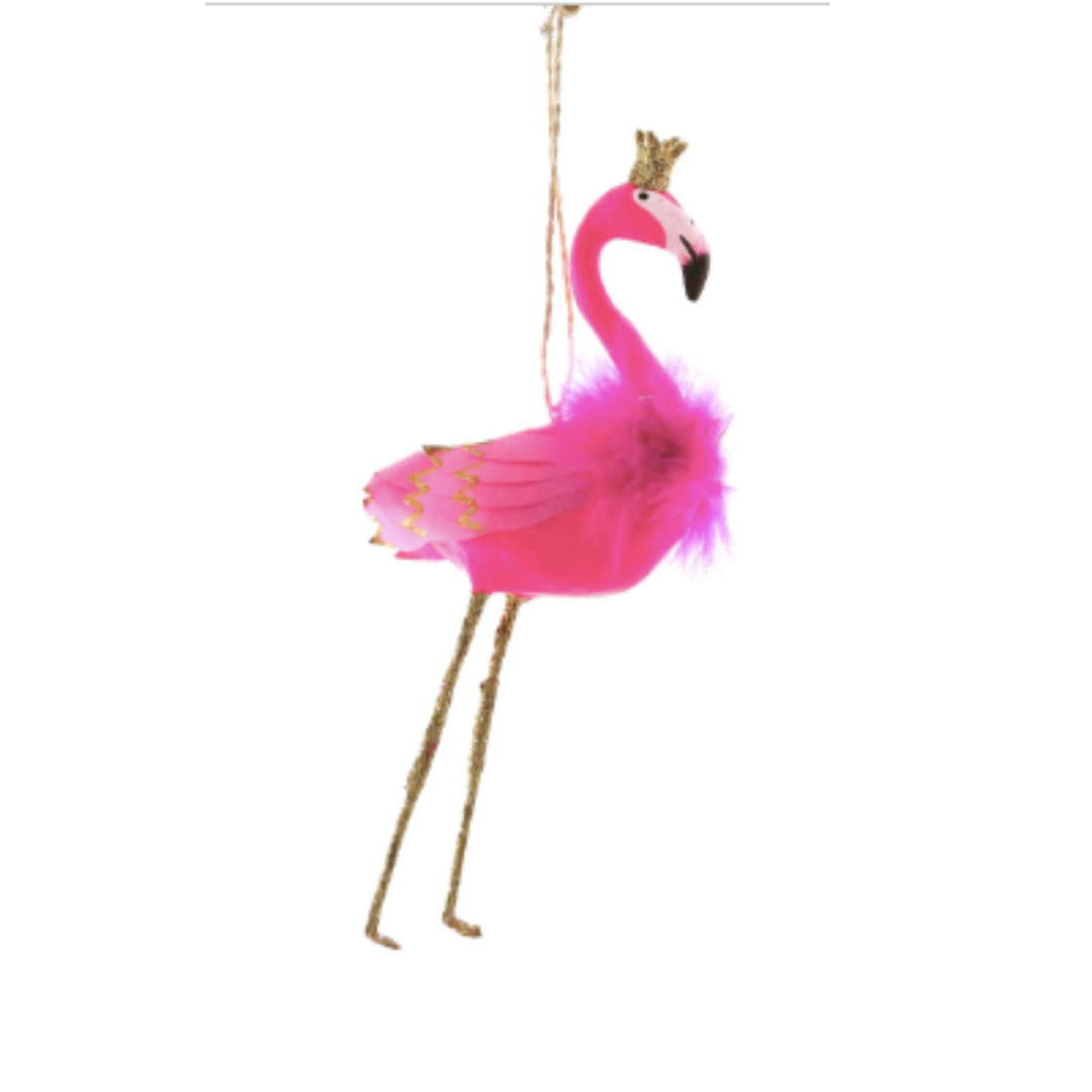Fabulous Flamingo Christmas Ornament