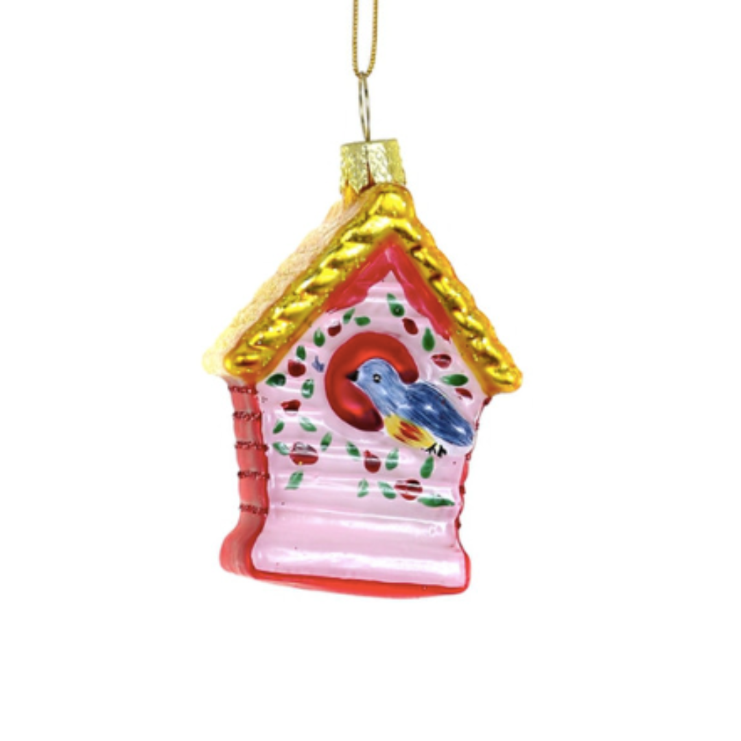 Beautiful Birdhouse Christmas Ornament