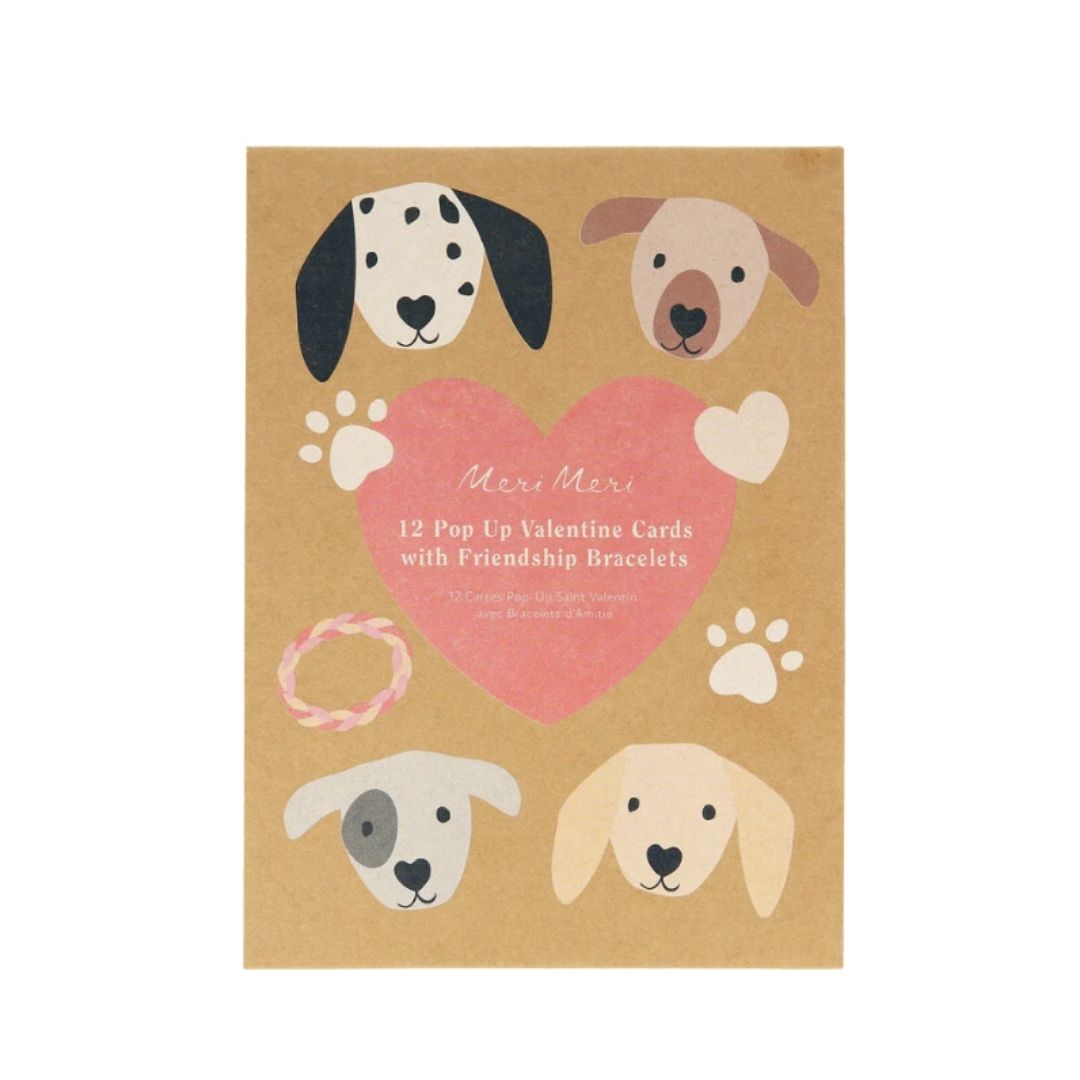 Puppy Pop-Up Valentine Card Set
