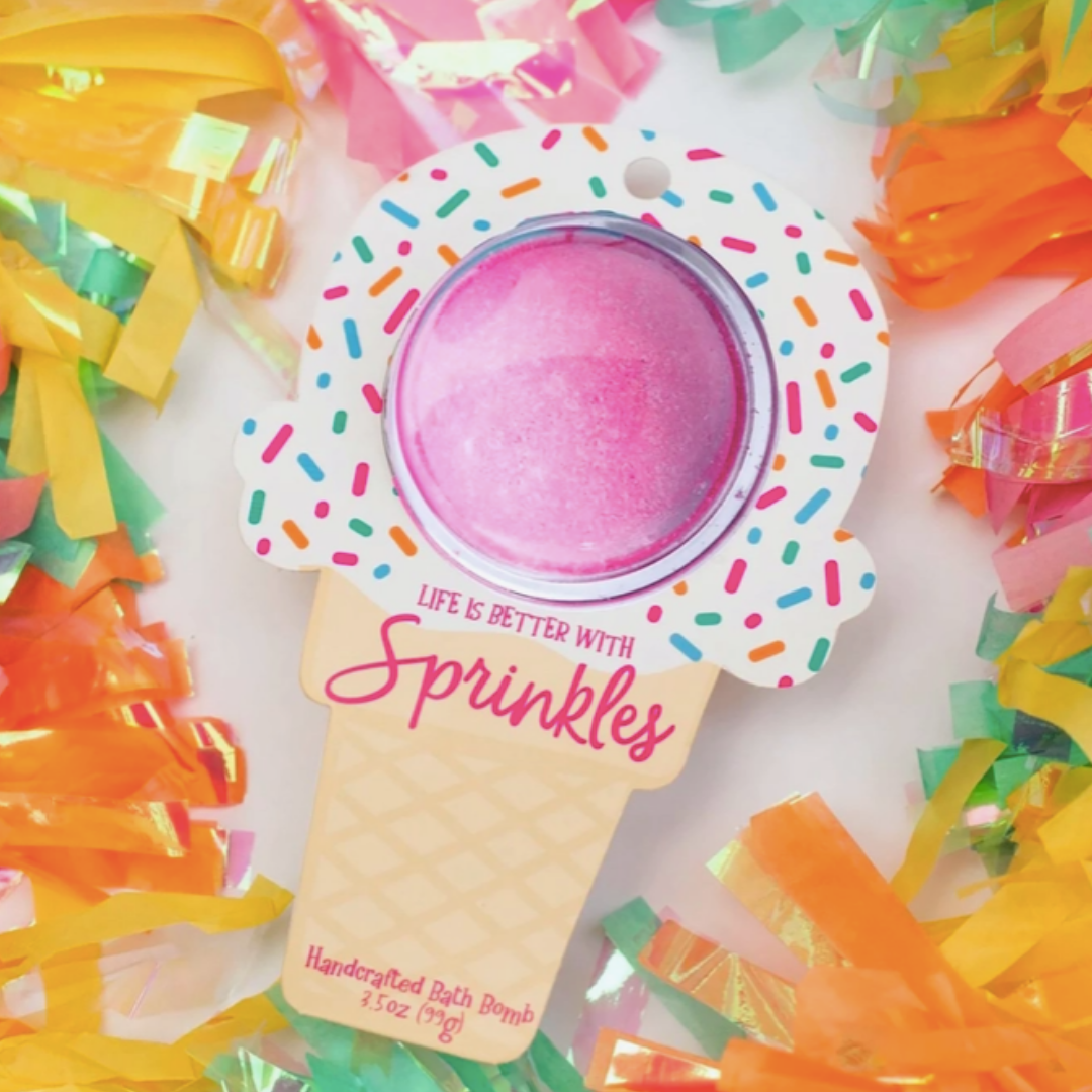Ice Cream &amp; Sprinkles Bath Bomb