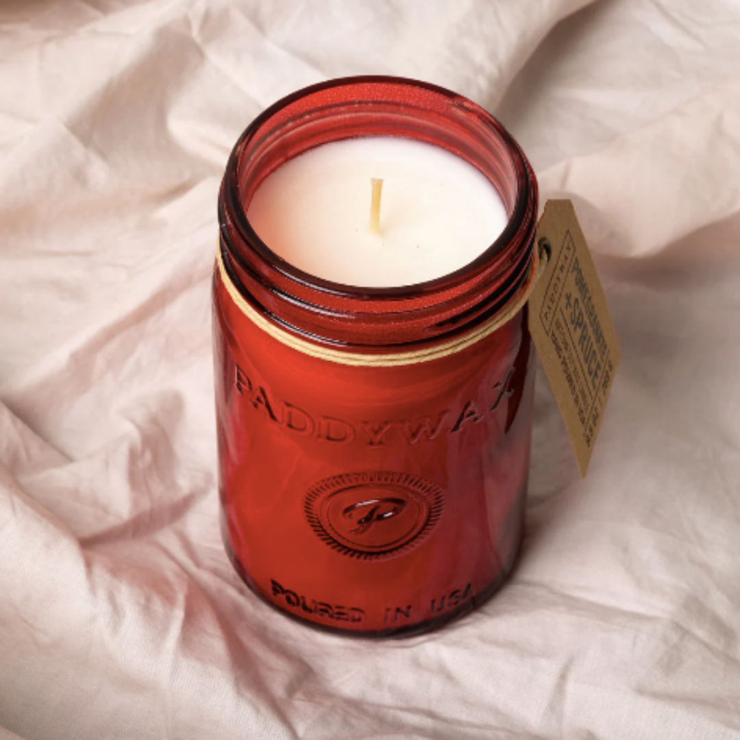 Pomegranate &amp; Spruce Holiday Candle