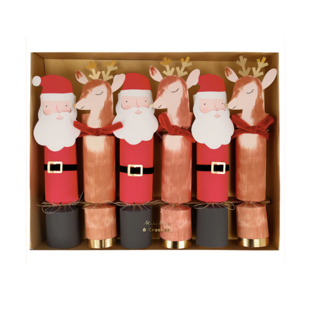 Santa &amp; His Reindeer Christmas Crackers