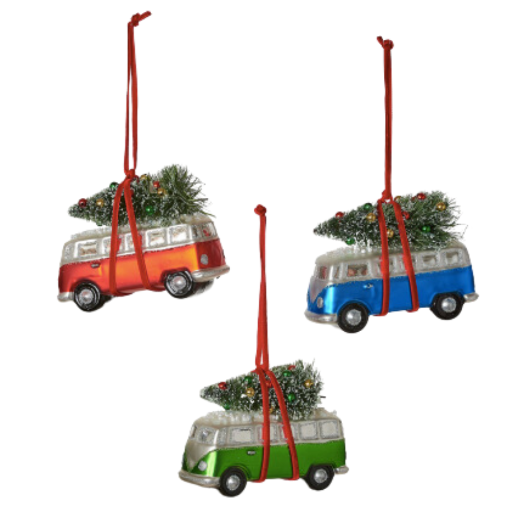 Holiday Beach Bum Bus Ornament