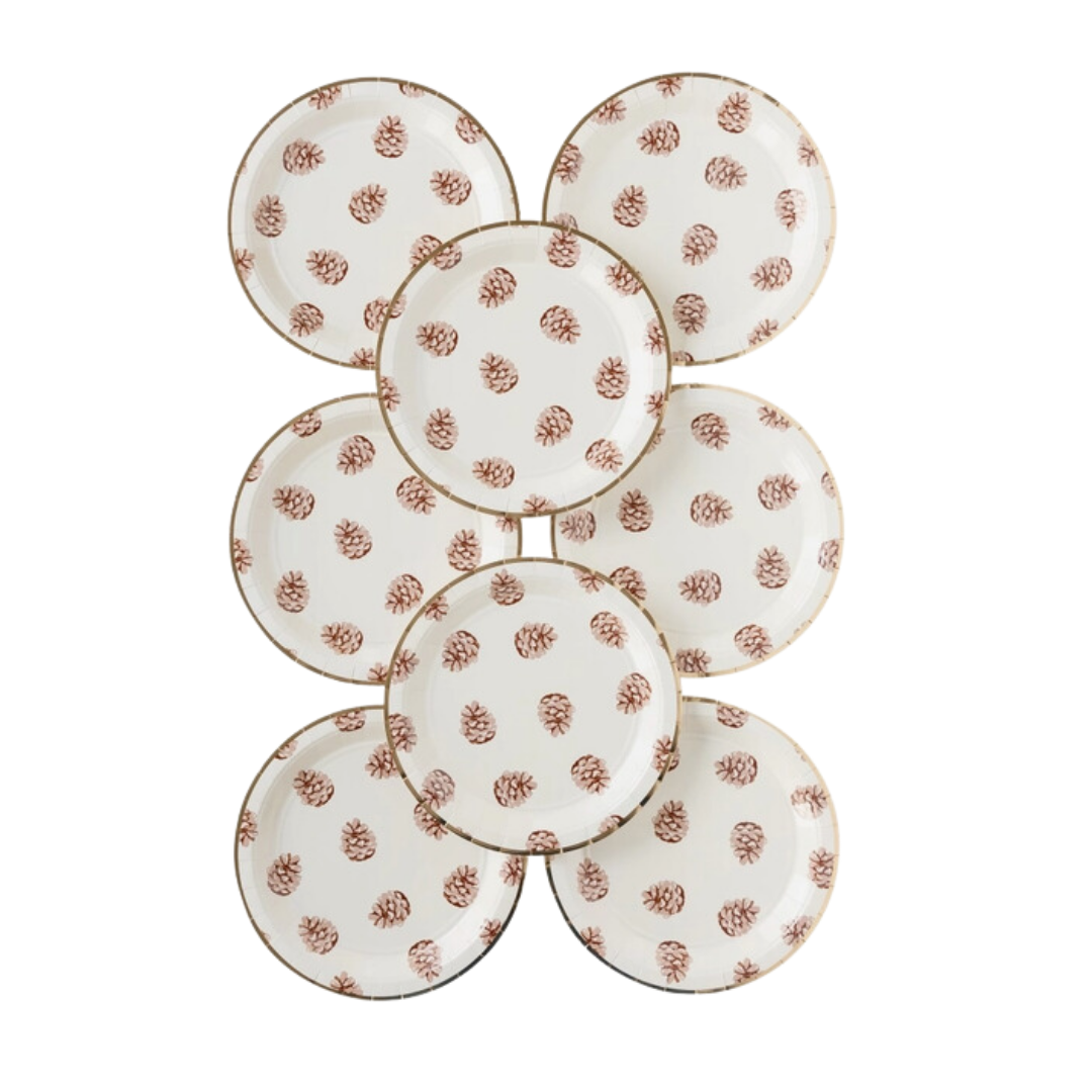 Pinecone Party Plates
