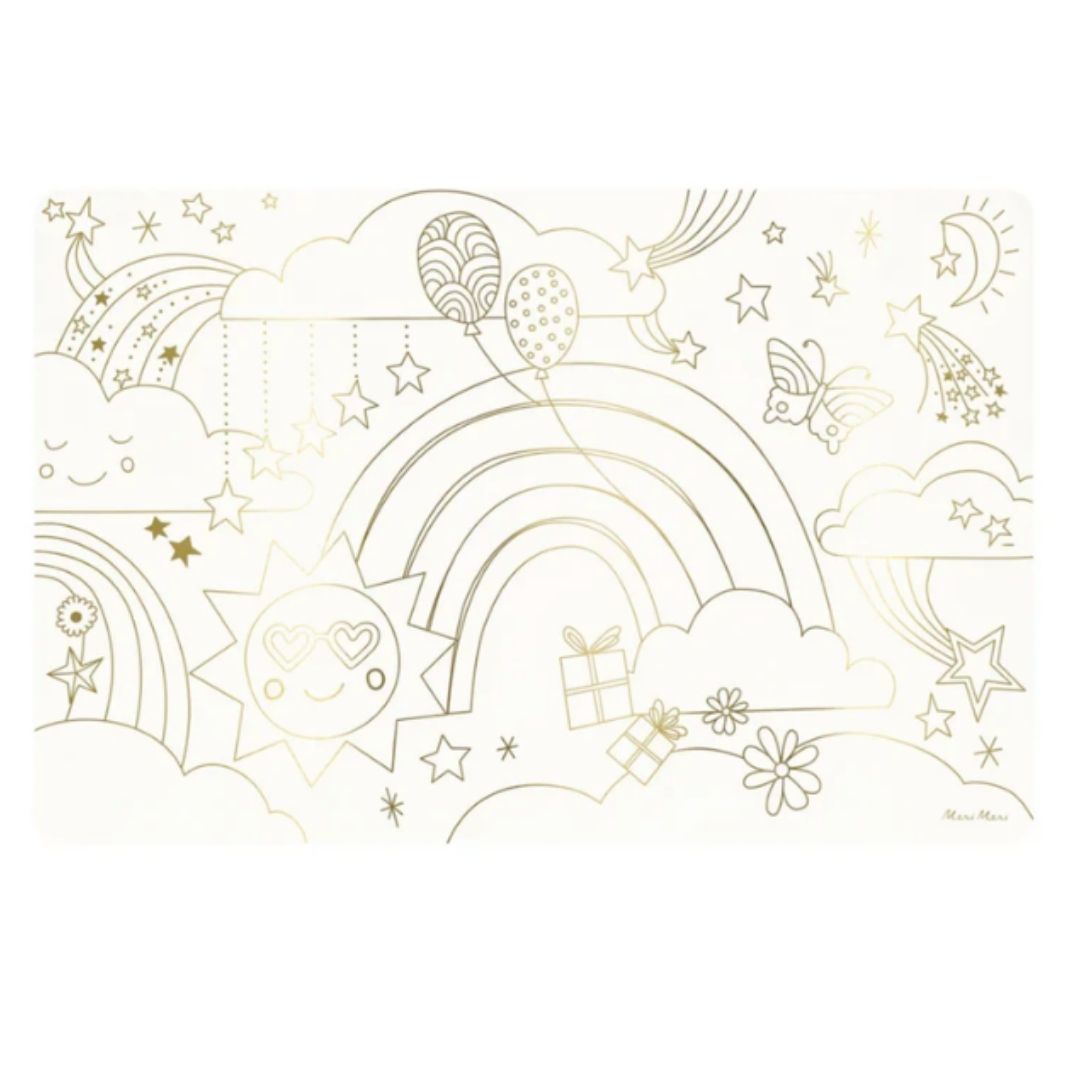Happy Love Icons Coloring Placemats