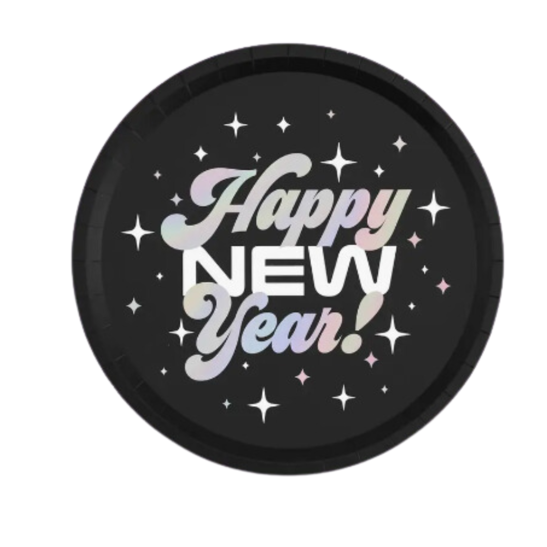 Happy New Year Party Plate