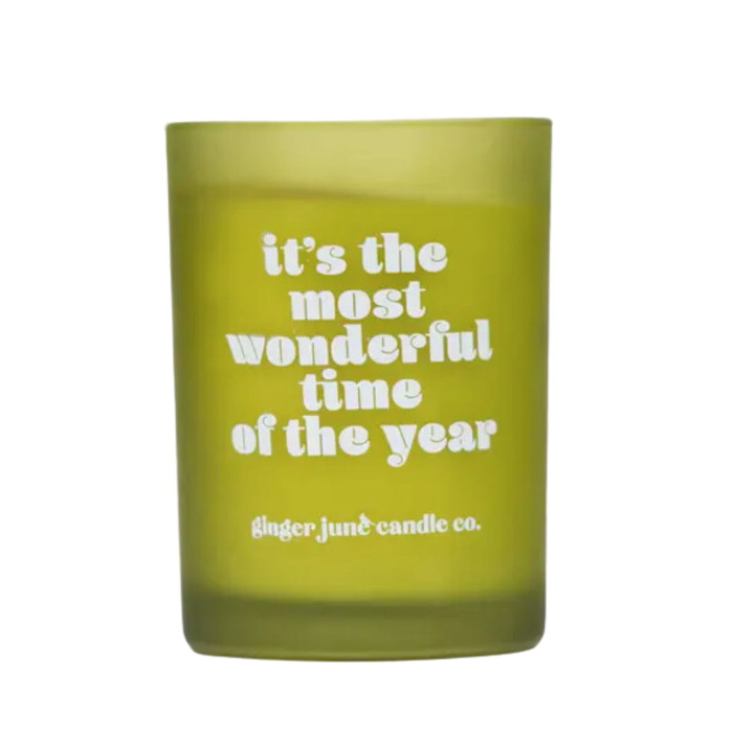 Most Wonderful Time of the Year Holiday Candle