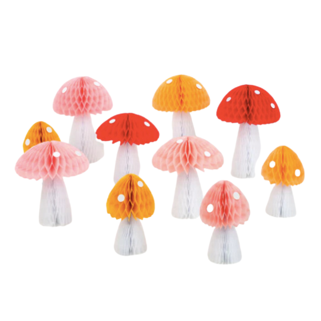Magic Mushroom Honeycomb Decoration Kit