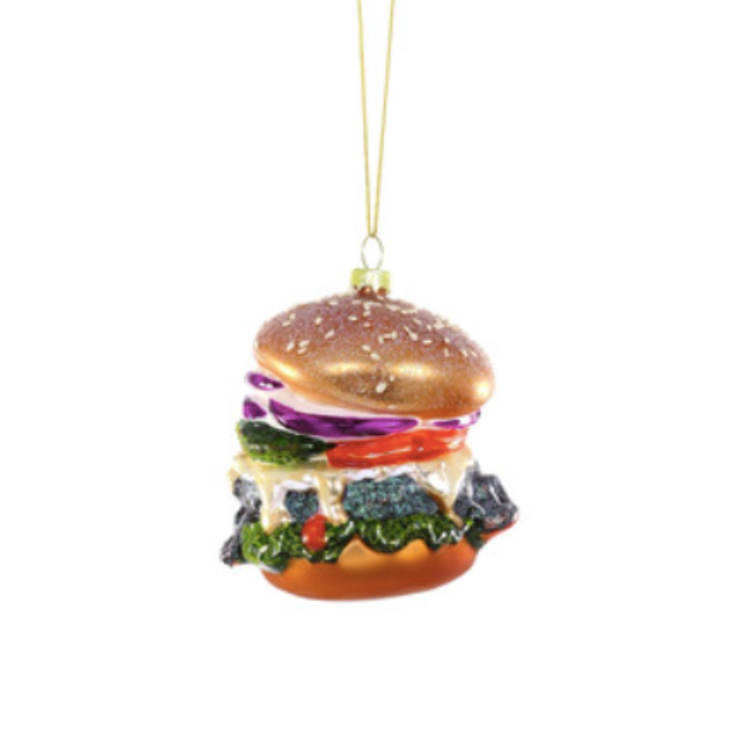 Hamburger Deluxe Christmas Ornament