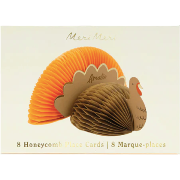 Honeycomb Turkey Placecards