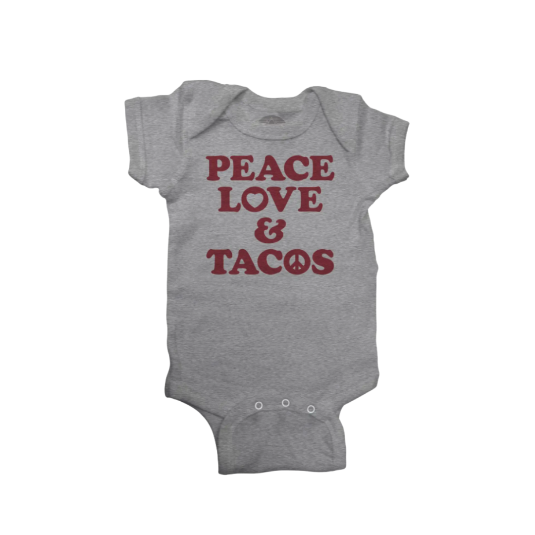 Peace, Love and Tacos Onesie