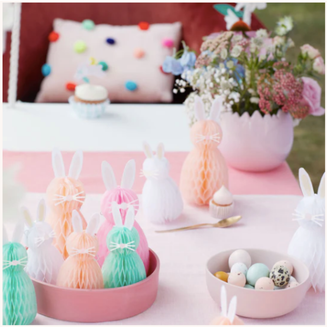 Easter Honeycomb Bunny Decorations