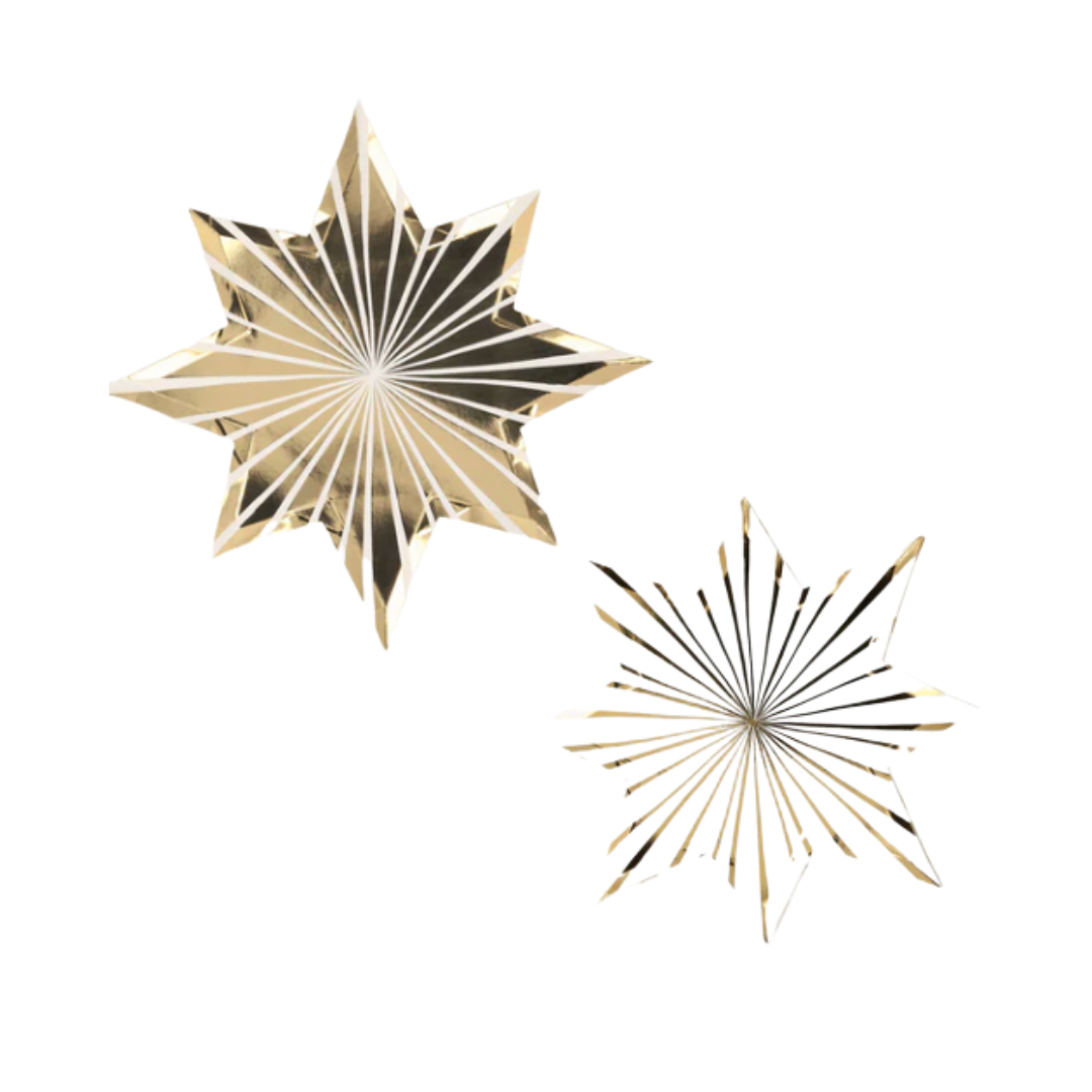 Gold Firework Party Plate