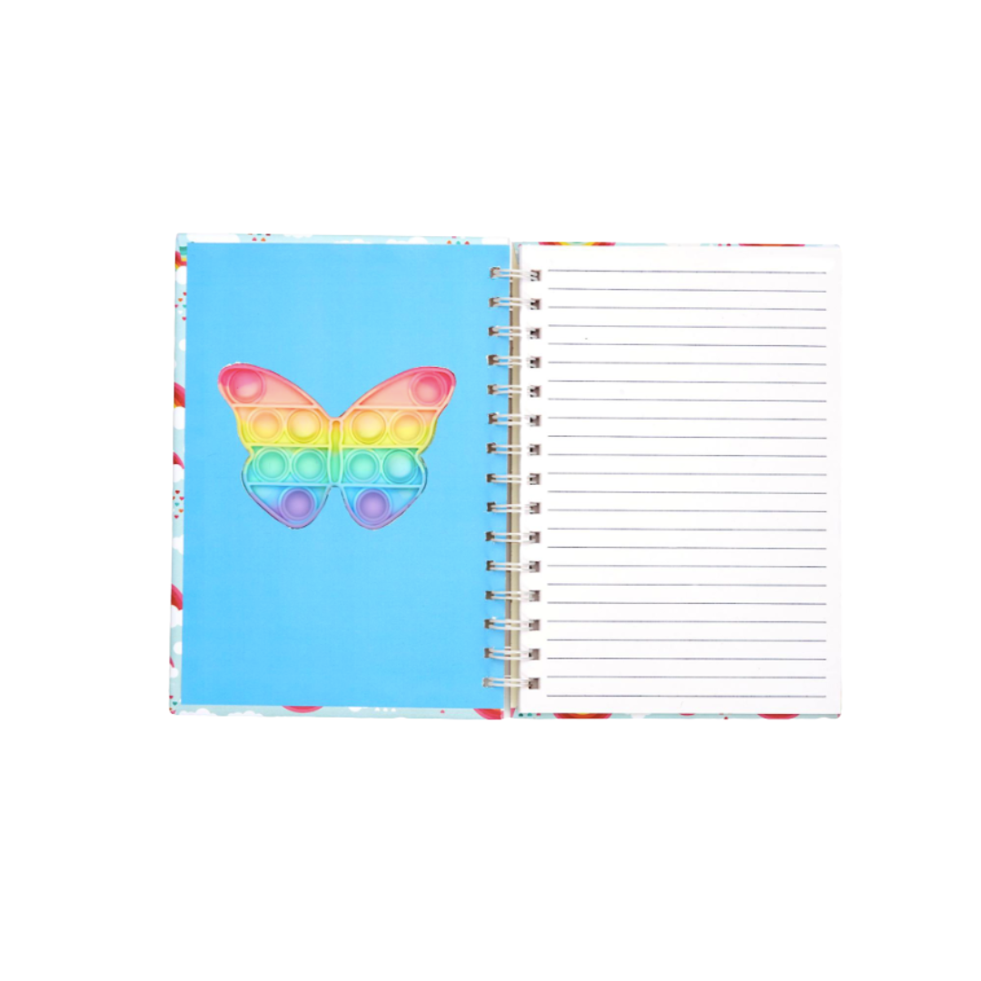 Butterflies &amp; Rainbows Popper Notebook
