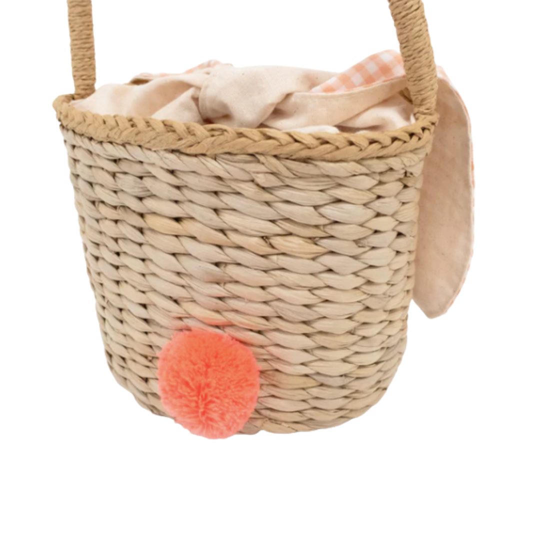 Easter Bunny Woven Straw Basket