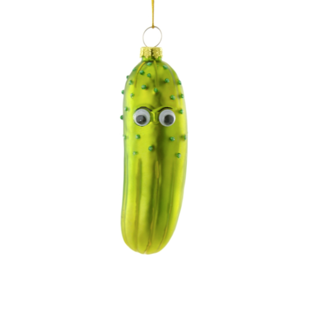Googly Eyed Pickle Christmas Ornament