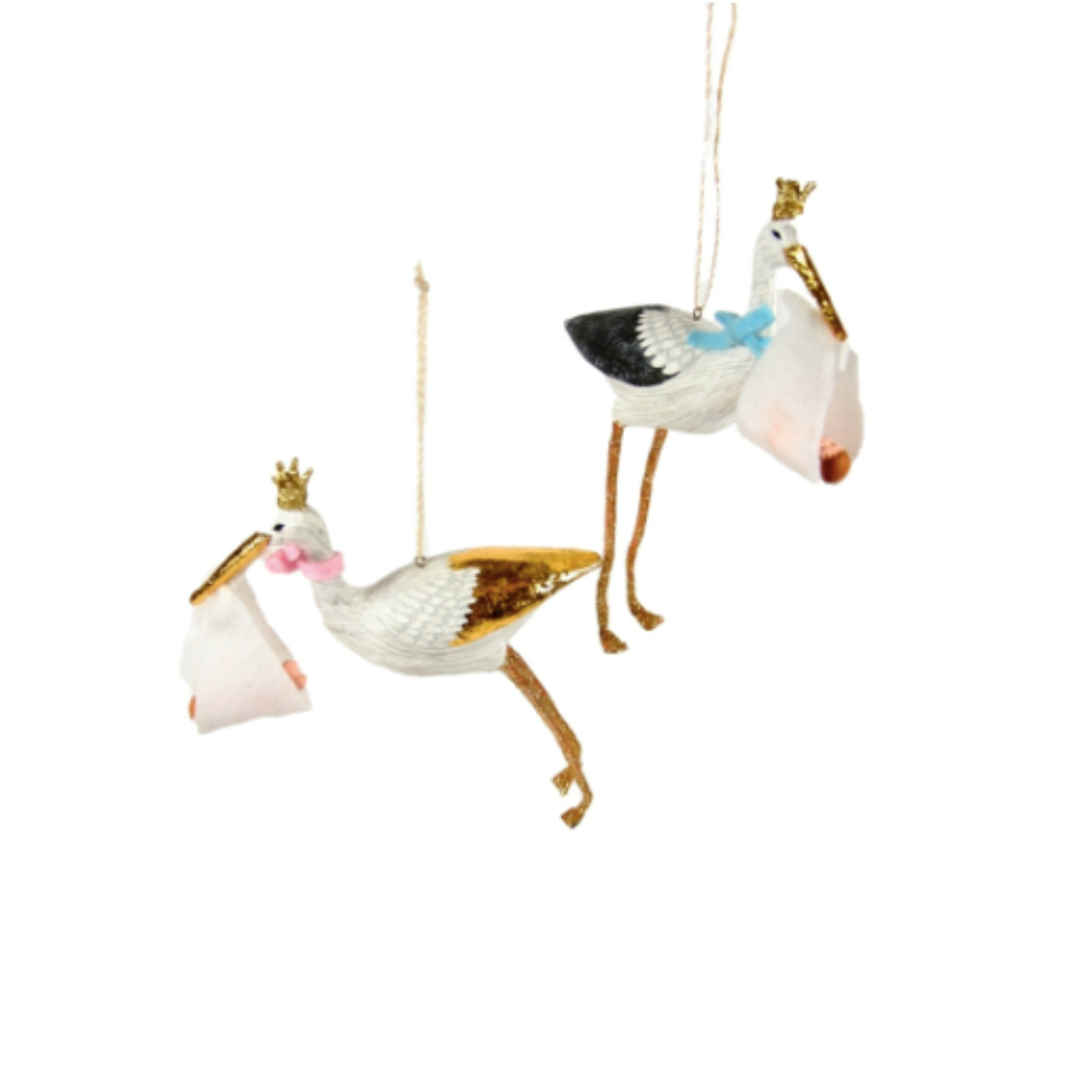 Special Delivery Stork Christmas Ornament