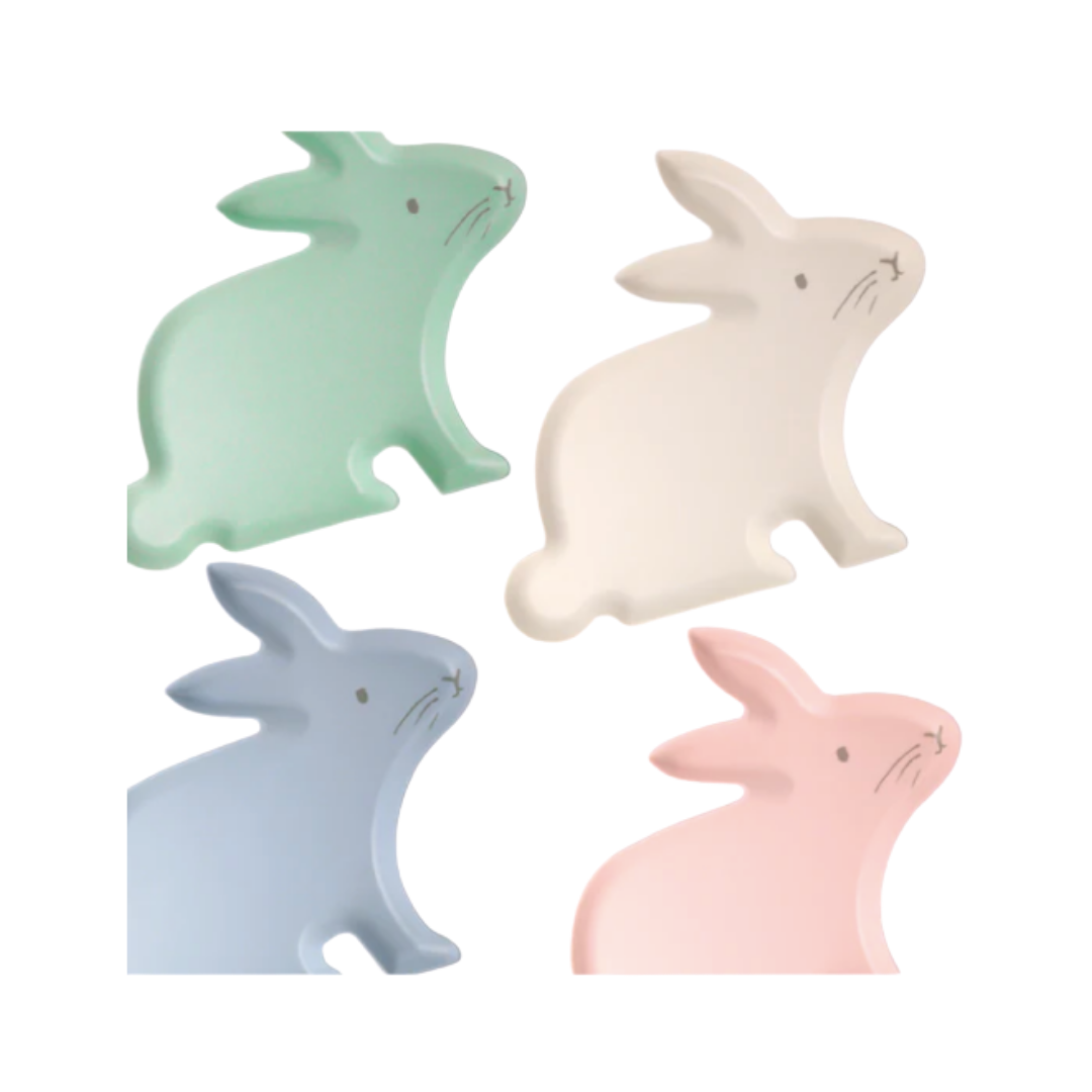 Pastel Bunny Reusable Bamboo Party Plate