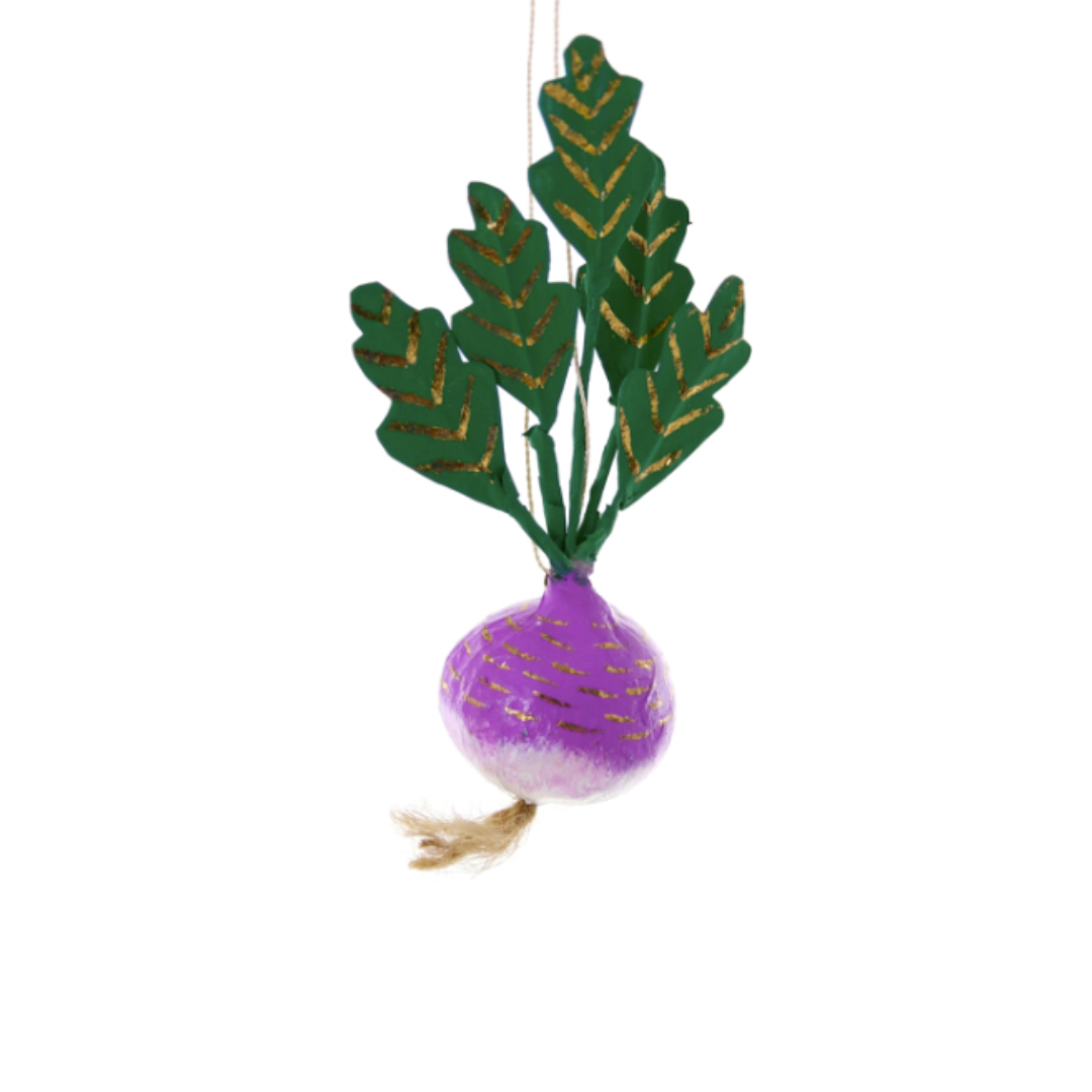 Purple Beet Christmas Ornament