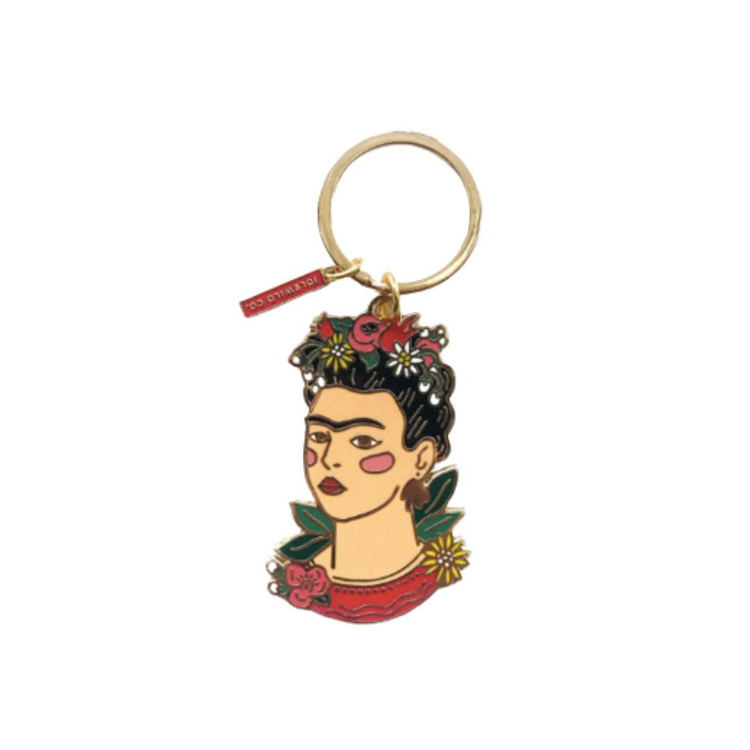 Frida Kahlo Enamel Keychain