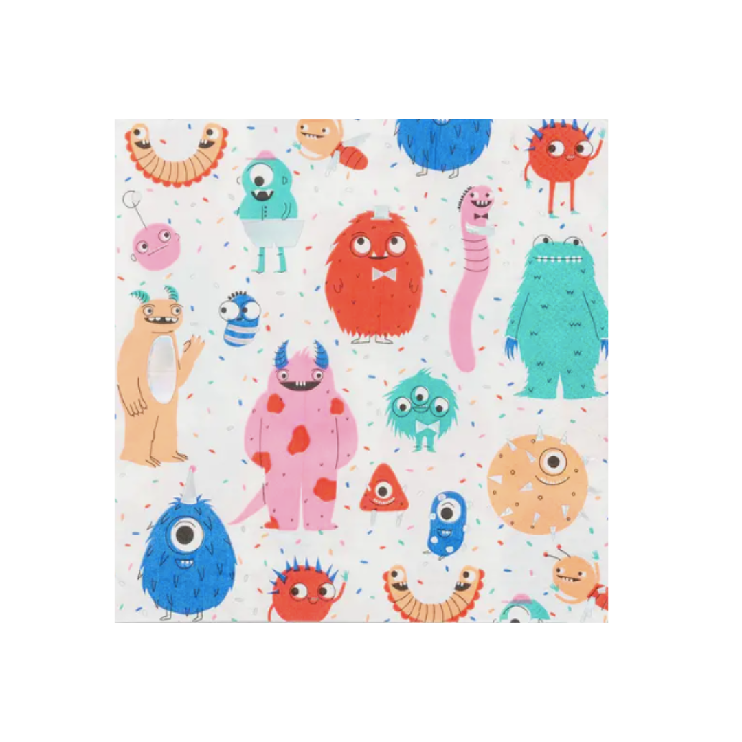 Little Monsters Paper Party Napkins