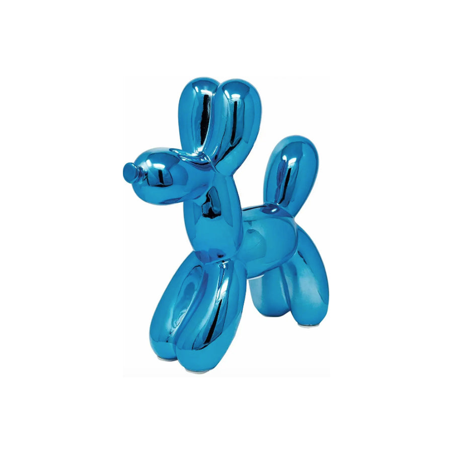 Blue Gloss Balloon Dog Coin Bank