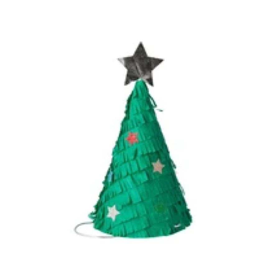 Christmas Tree Fringe Party Hats