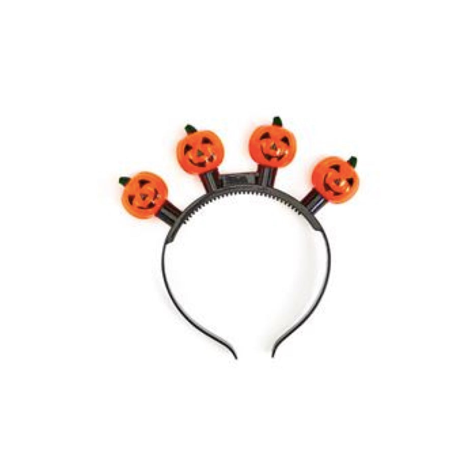 Flashing Pumpkin Halloween Headband