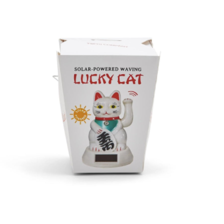 Lucky Cat Solar Waving Statue