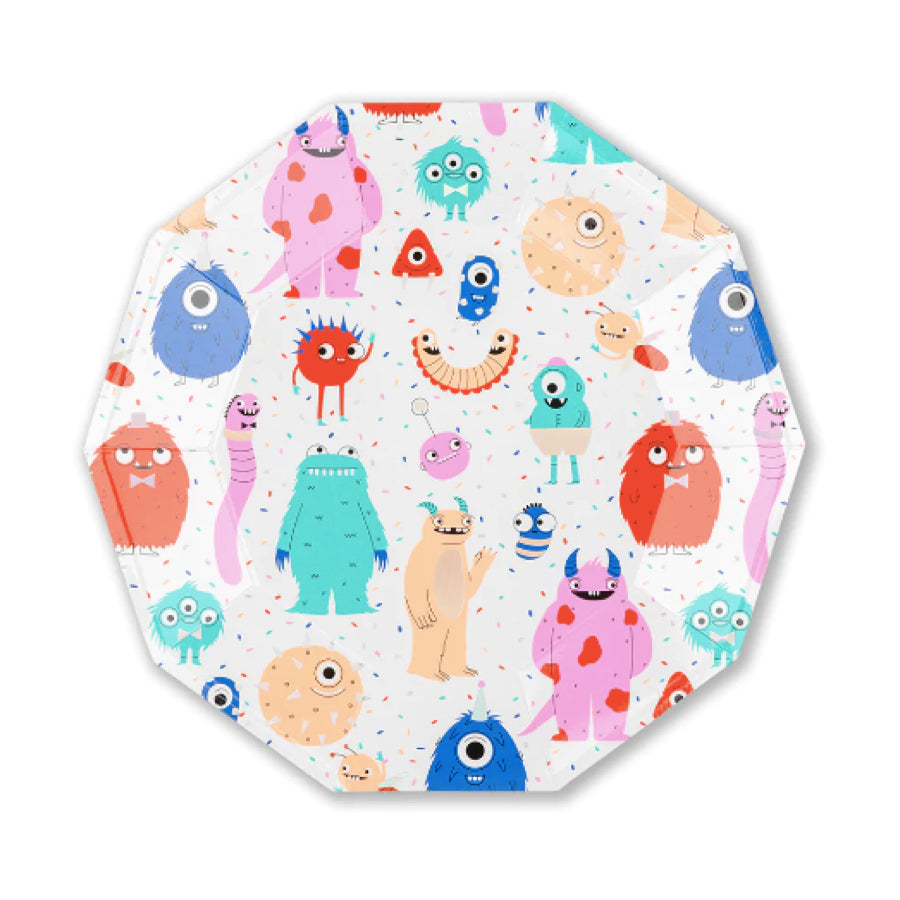 Little Monsters Paper Party Plates