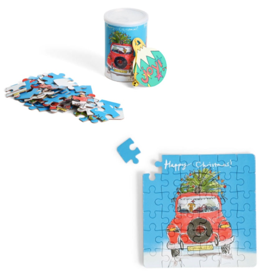 Holiday Greeting Mini Puzzle in a Can