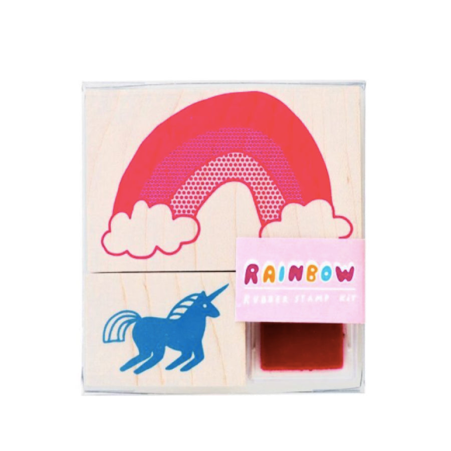 Unicorn &amp; Rainbow Stamp Set