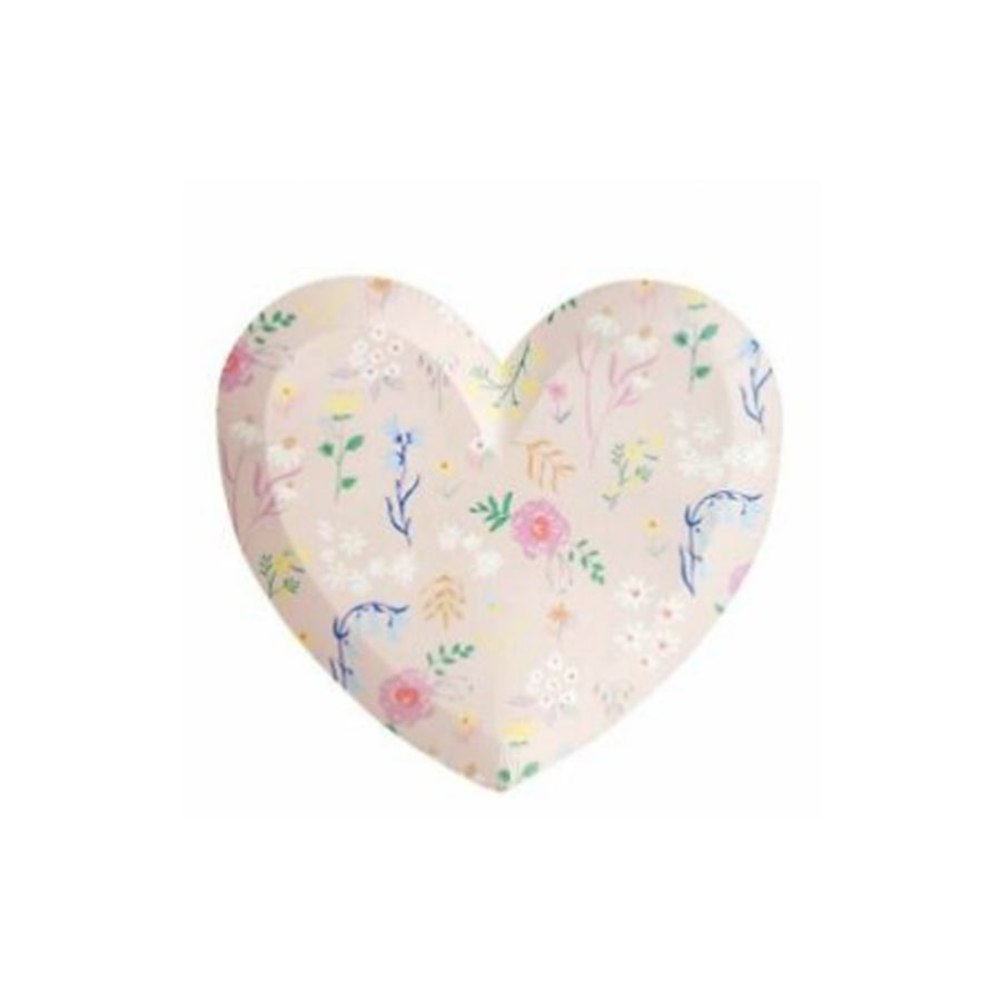Wildflower Heart Party Plates