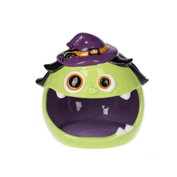 Happy Witch Ceramic Candy Dish